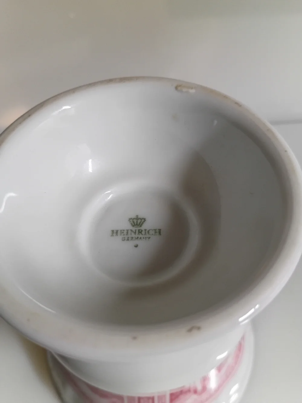 Vintage Heinrich Coffee Mug Goblet elegant white